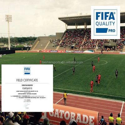 Green Football Artificial Turf with 5/8" Gauge PP+LENO Backing and SBR Latex Coating