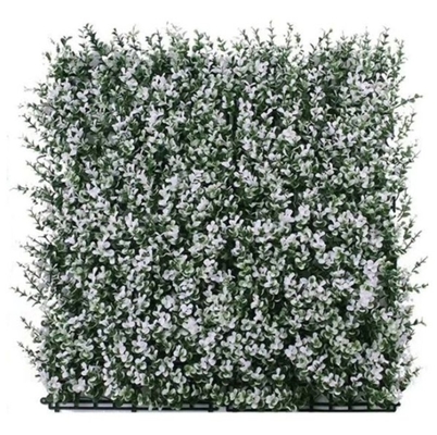 Recyclable UV Resistant Artificial Grass Wall Outdoor White Home Office Decoration