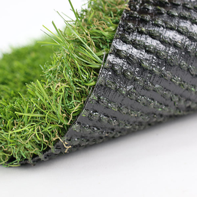 Multi Direction Landscape Artificial Green Turf 40mm PU Coating Double PP Backing High Dtex