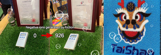 30mm Pile Height Anti-abrasion Negative Ions Releasing Artificial Turf Synthetic Grass