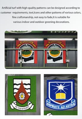 Customizable Pattern Artificial Turf with Excellent Drainage Performance and Easy Installation for Indoor and Outdoor Use