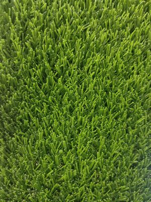 25mm Non-Infill Green Artificial Grass PP+PP Backing PE Material Little Sand Needed Drainage Holes Football Courts Stadiums No Need Rubber