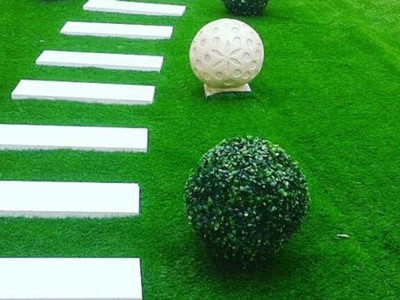 20mm Height 140 Stitches/M Synthetic Sports Green Grass Need To Fill With Rubber Granules