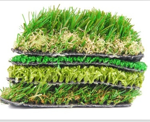SBR Latex Backing Synthetic Landscape Green Grass 45mm For Paving Of Leisure Places Family Courtyards And Gardens