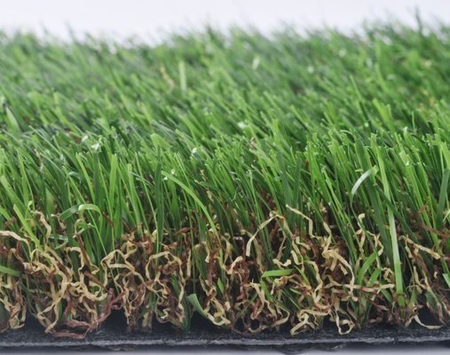 SBR Latex Backing Synthetic Grass with 45mm Pile Height and C Spine Yarn Shape for Landscaping and Gardens