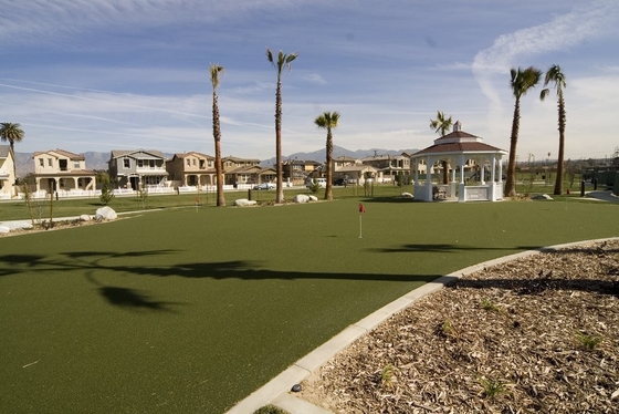 Football Artificial Turf Grass CPP+LENO Backing With 5/8 inch Gauge And 40mm Pile Height