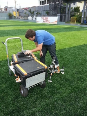 12000 Dtex Landscape Artificial Turf 5/8" Gauge PE Material UV Resistance And Low Maintenance