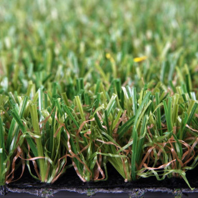 140 Stitches/M Hybrid Artificial Grass with 25mm Pile Height and SBR Latex Adhesive for Realistic Appearance in Gardens