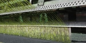60mm Pile Height Football Artificial Turf Sports Fake Grass 5/8'' Gauge 140 Stitches/M Artificial Grass