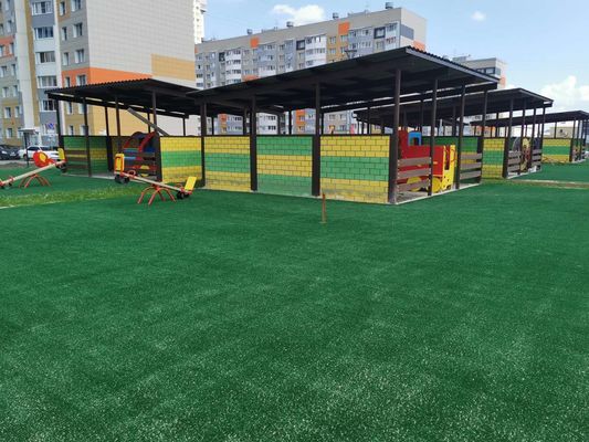 Realistic Landscape Artificial Grass with 42mm Pile Height and Low Maintenance Ideal for Outdoor Gardens Patios and Leisure Zones