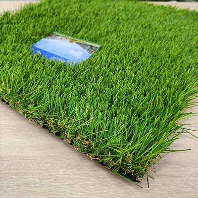 Multi Filament Hybrid Artificial Grass 45mm Pile Height 9500 Dtex Abrasion Resistant Synthetic Turf