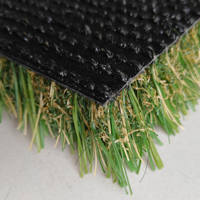 Three Types Of Grass Shapes Mixed 38mm Outdoor Green Artificial Grass With Low Maintenance and excellent texture