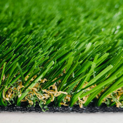 Multi Functional Green Artificial Grass 30mm pile height With PU coating and double PP backing