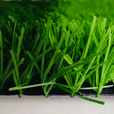 PP+Leno Backing 50mm Pile Height Sports Artificial Turf With Low Maintenance And Two Colors In Two Areas
