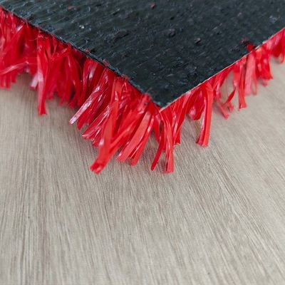 25mm Red Artificial Fake Tennis Grass Low Maintenance Multi Functional  Astro Turf For Tennis Sports And Other Activities