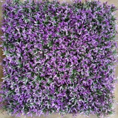 Purple Artificial Wall Grass For Decorating A Quieter And More Comfortable Indoor Environment
