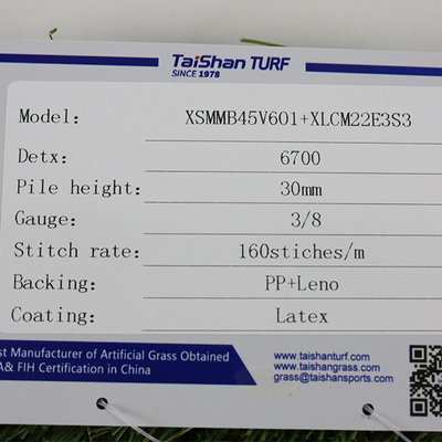 30mm Pile Height Landscape Synthetic Grass 6700 Dtex Decorations UV Resistance