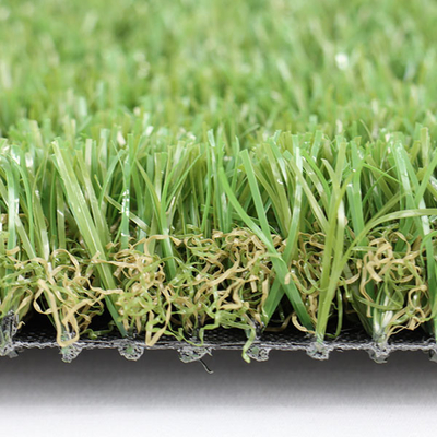 30mm Nylon Polymer Landscape Artificial Fake Grass Heat Resistance Low Maintenance