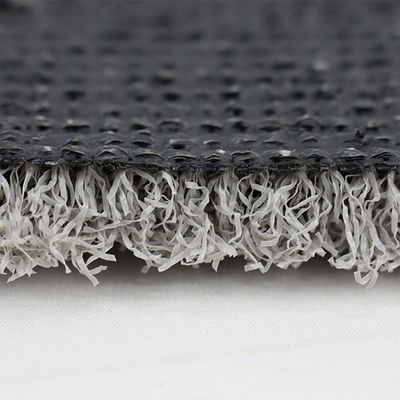 Black And Grey Color Golf Artificial Grass 266 Stitches Per Metre High Density For Putting Green