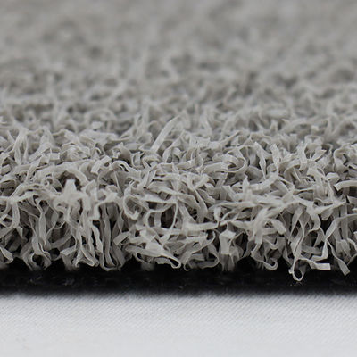 Black And Grey Color Golf Artificial Grass 266 Stitches Per Metre High Density For Putting Green