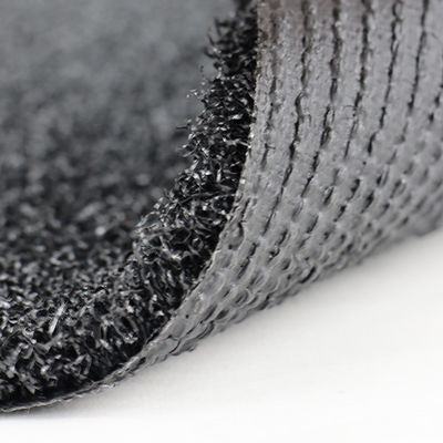 Black And Grey Color Golf Artificial Grass 266 Stitches Per Metre High Density For Putting Green