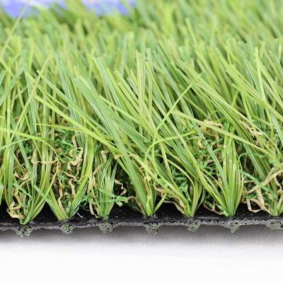 Monofilament Curved Filament Landscape Artificial Grass With High Water Permeability Latex Coating And 9600 Dtex
