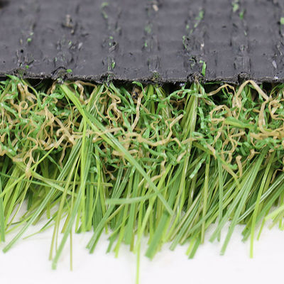 High Water Permeability Landscape Artificial Grass High Density Non Toxic