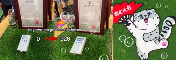 30mm Pile Height Anti-abrasion Negative Ions Releasing Artificial Turf Synthetic Grass