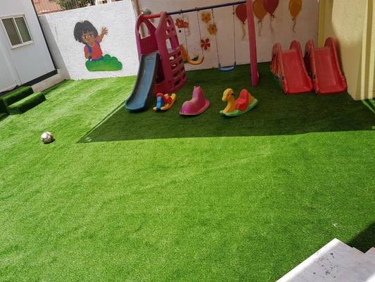 Natural Texture Landscape Artificial Grass 45mm Pile Height Low Maintenance for Garden Lawns and Landscape Projects
