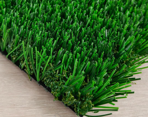 30mm Non-Infill Artificial Grass High Thickness High Density Special Backing Great UV Resistance 47N Pulling Force