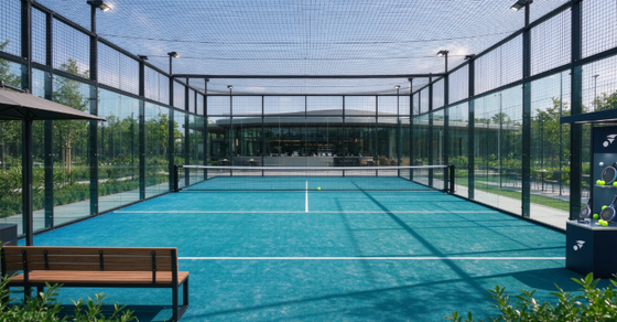 FEP Certified 12mm Pile Height High Density Padel Artificial Grass and Padel Turf for Professional Courts