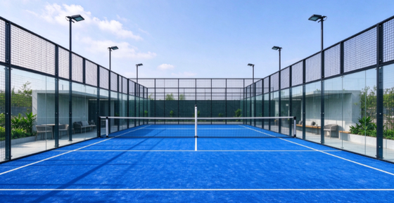 FEP Certified 12mm Pile Height High Density Padel Artificial Grass and Padel Turf for Professional Courts
