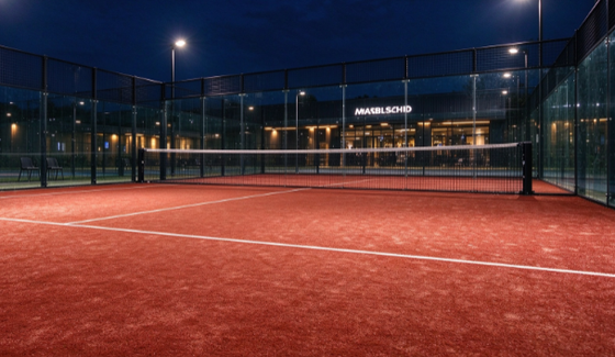 FEP Certified 12mm Pile Height Brick Red Color Padel Artificial Grass for Professional Padel Courts