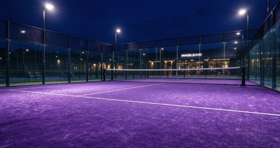 FEP Certified 12mm Pile Height Padel Artificial Grass with Customizable Colors for Professional Padel Courts