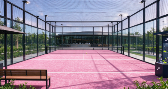 FEP Certified 12mm Pile Height Padel Artificial Grass with Customizable Colors for Professional Padel Courts