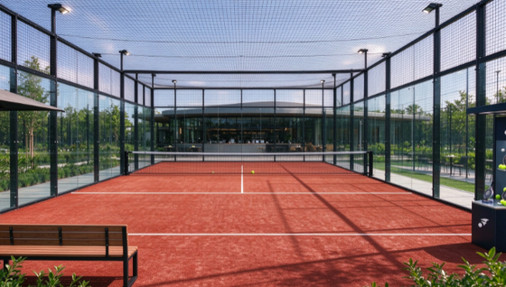 FEP Certified 12mm Pile Height Brick Red Color Padel Artificial Grass for Professional Padel Courts