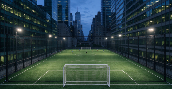 50mm Pile Height Football Artificial Turf with 140 Stitches/m and 12000 Dtex for Durable Soccer Artificial Grass Performance