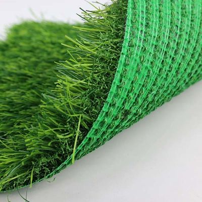 45mm Landscaping Artificial Turf Green Leno Backing For Gardens
