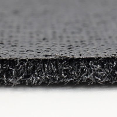 Black And Grey Color Golf Artificial Grass 266 Stitches Per Metre High Density For Putting Green